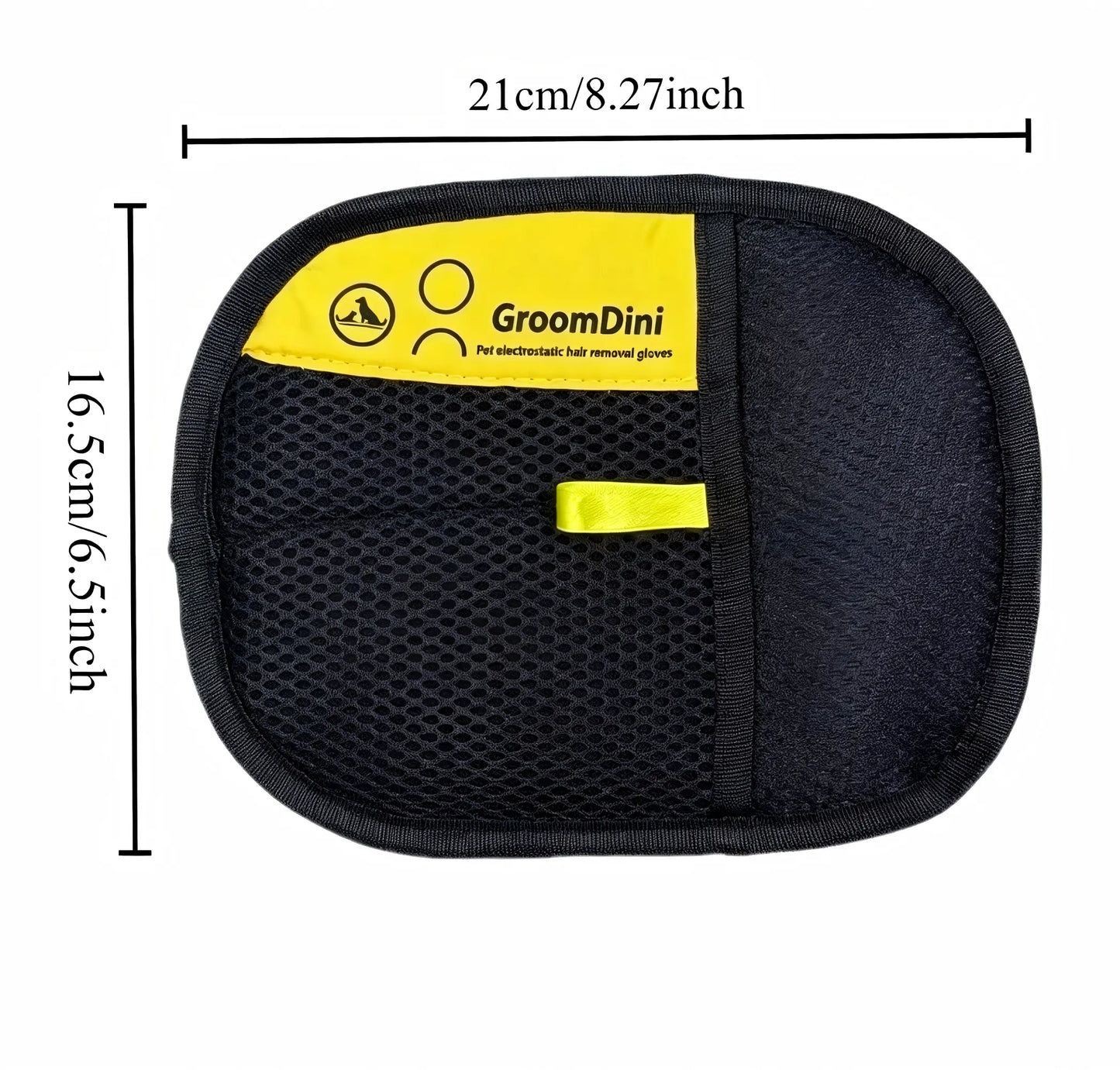 Electrostatic Pet Hair Remover Gloves - Dual-Sided Brush for Effective Cat and Dog Hair Removal from Furniture, Carpets, and Car Seats - Reusable Grooming Tool