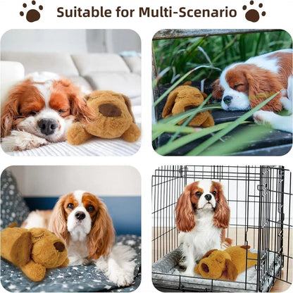 Heartbeat Plush Dog Toy for Calming and Sleep Support - Alleviates Separation Anxiety and Stress