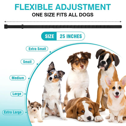 Pet Pulse Calming Collar for Dogs - 6 Pack Adjustable Pheromone Collars for Stress Relief and Separation Anxiety, 60 Days of Calm for Small, Medium, and Large Dogs, Waterproof Design, 25 Inch