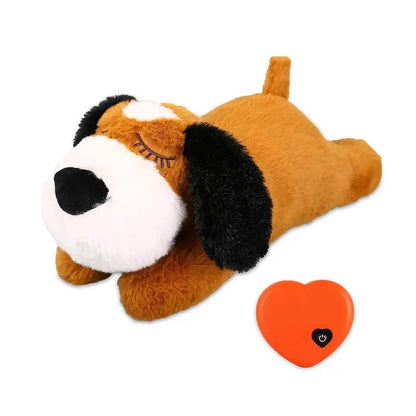 Heartbeat Plush Dog Toy for Calming and Sleep Support - Alleviates Separation Anxiety and Stress