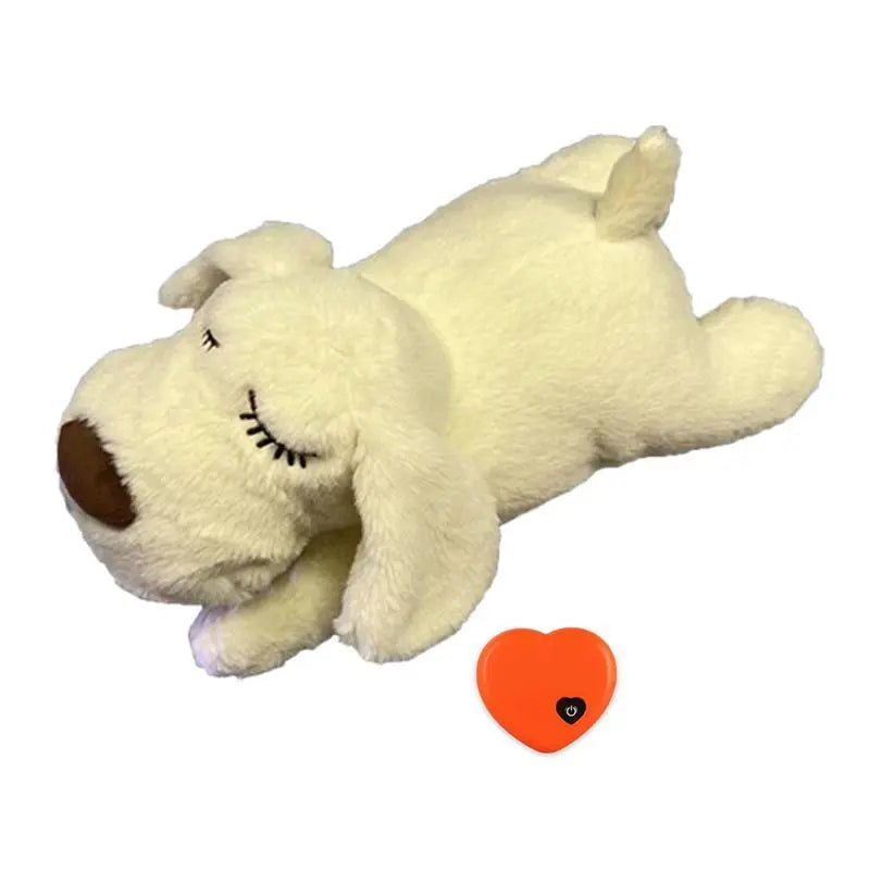 Heartbeat Plush Dog Toy for Calming and Sleep Support - Alleviates Separation Anxiety and Stress